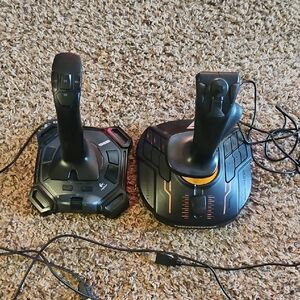 T.16000M FCS HOTAS Joystick and Throttle - Black and Orange